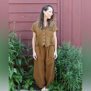 Bryn Walker Oliver Linen Lantern Pants - Size M